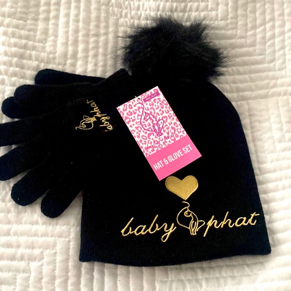 💛2/$10 Baby Phat hat & glove set-girl - Picture 1 of 1